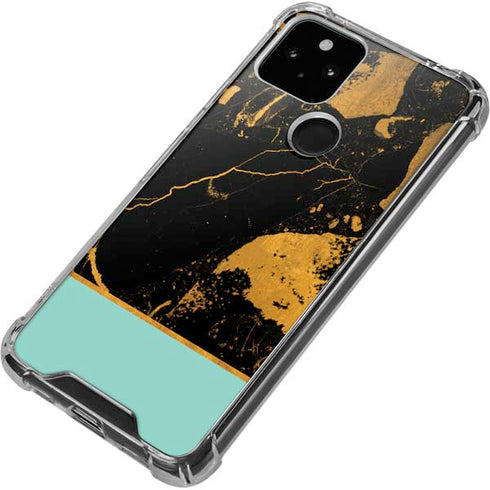 Chunky Marble Google Pixel 5 Clear Case